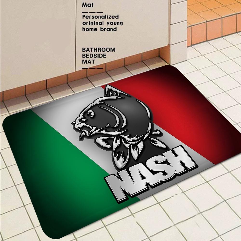 Nash Fishing Logo Large Carpet Rug for Home Living Room Bedroom Sofa Doormat Decor Kids Play Area Rug Carpet Non-slip Floor Mat