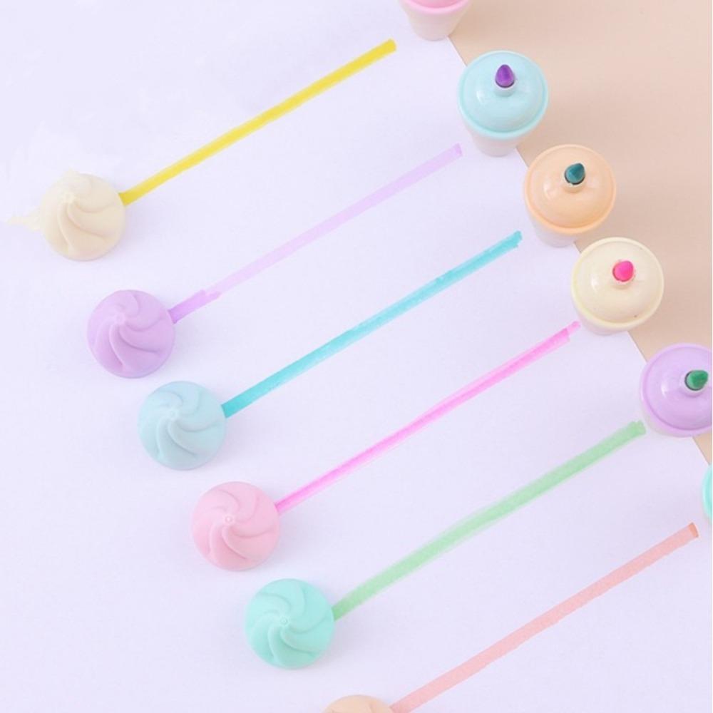 6 шт./лот Каваий хайлайтеры Мини маркер для граффити Милые ручки-маркеры с блестками