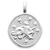 [Q8183] - Silver 'Aquarius' Silver Pendant (rhodium-plated) - 16 Mm