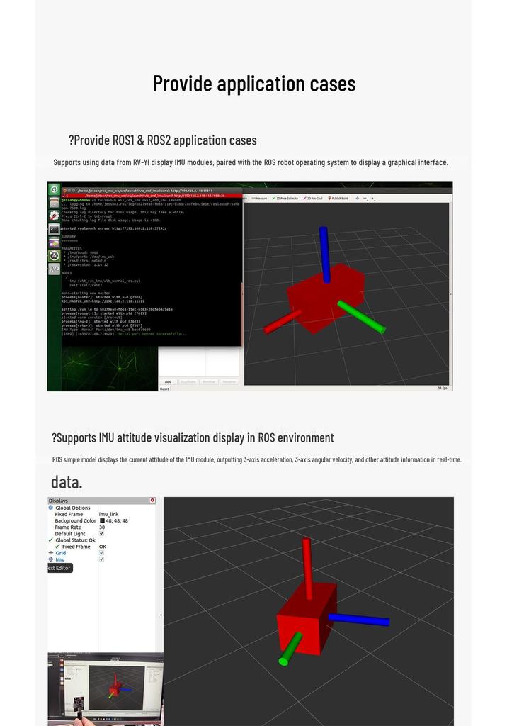 9-Axis IMU Robotics Sensor: AHRS, Barometer, Magnetometer, Gyroscope for Inertial Navigation (ROS2 Compatible)
