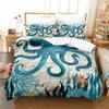 Cartoon Octopus Bedding Set Single Twin Full Queen King Size Bed Set Adult Kid Bedroom Duvetcover Sets Anime Bed