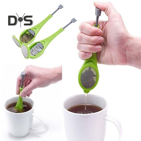 Легкий чайный фильтр с силиконовой ручкой, креативный портативный заварочный чайник для травяного чая