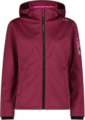 Куртка CMP Softshell Jacket Zip Hood Women (39A5006M) Женская куртка из софтшелла меланж (39A5006M) anemone mel/festival
