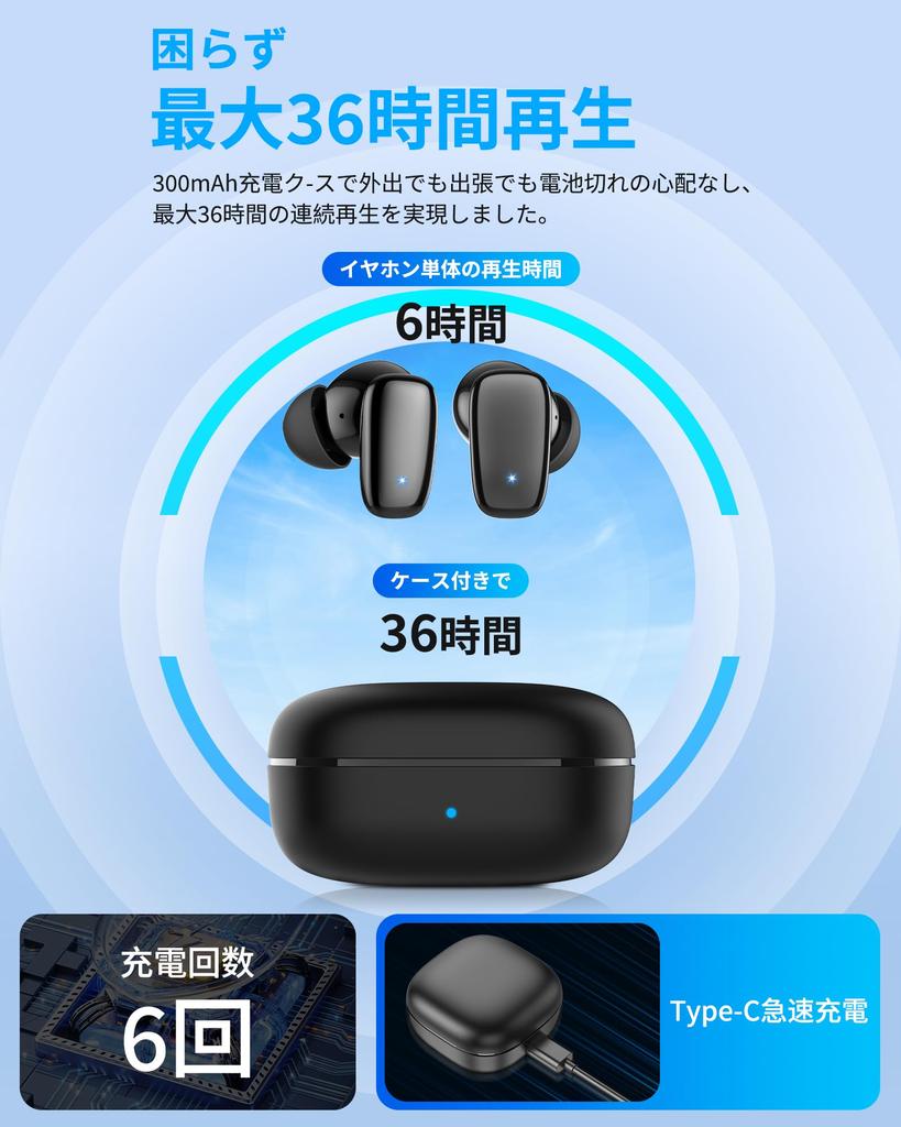 Earphones Bluetooth Wireless Earphones Equipped with Bluetooth Bluetooth Earphones In 2024 ANC Noise Canceling Left and Right Separated Type 36 Hours