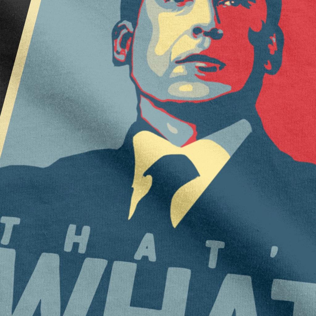 Мужские футболки Майкл Скотт Это то, что она сказала Хлопковые футболки Телесериал Офис Футболки с круглым вырезом Одежда Вечеринка