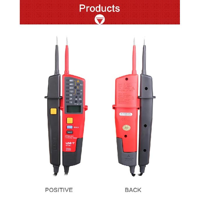 UNI-T UT18C UT18D Voltage Tester Voltage Detector Probes AC DC Digital Voltmeter Auto Range IP65 Waterproof Meter Voltage Tester
