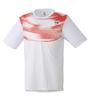 Футболка Dunlop Tennis Wear Badminton с коротким рукавом, впитывающая воду, быстросохнущая, с защитой от ультрафиолета DAP1444 2024FW, белая, размер L [DUNLOP]