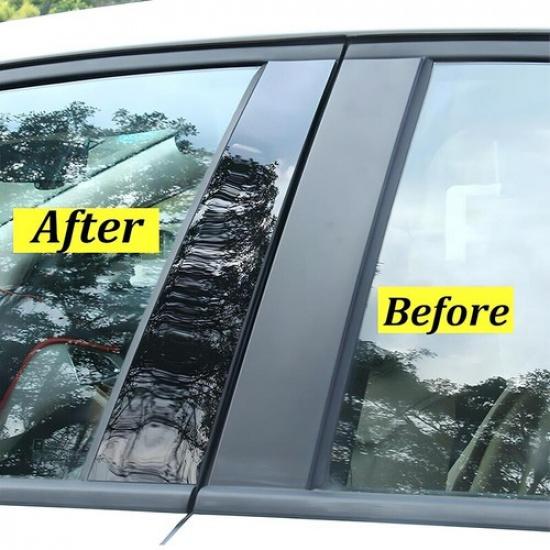 6 шт. Черная накладка на стойку кузова окна, отделка двери для Honda Civic 2006-2011