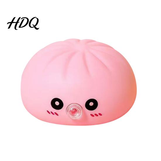 Decompression Sensory Toy Cartoon Expression Bubble Dumpling Stress Relief Steamed Bun Portable Reliever Squeeze Fidget Hand Relaxation Tool