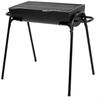 AKTIVE Barbecue Portable À Charbon, 91 X 33 X 71 Cm, Noir Mat, Grille En Acier Inoxydable, Surface Large, Structure Métallique, 4