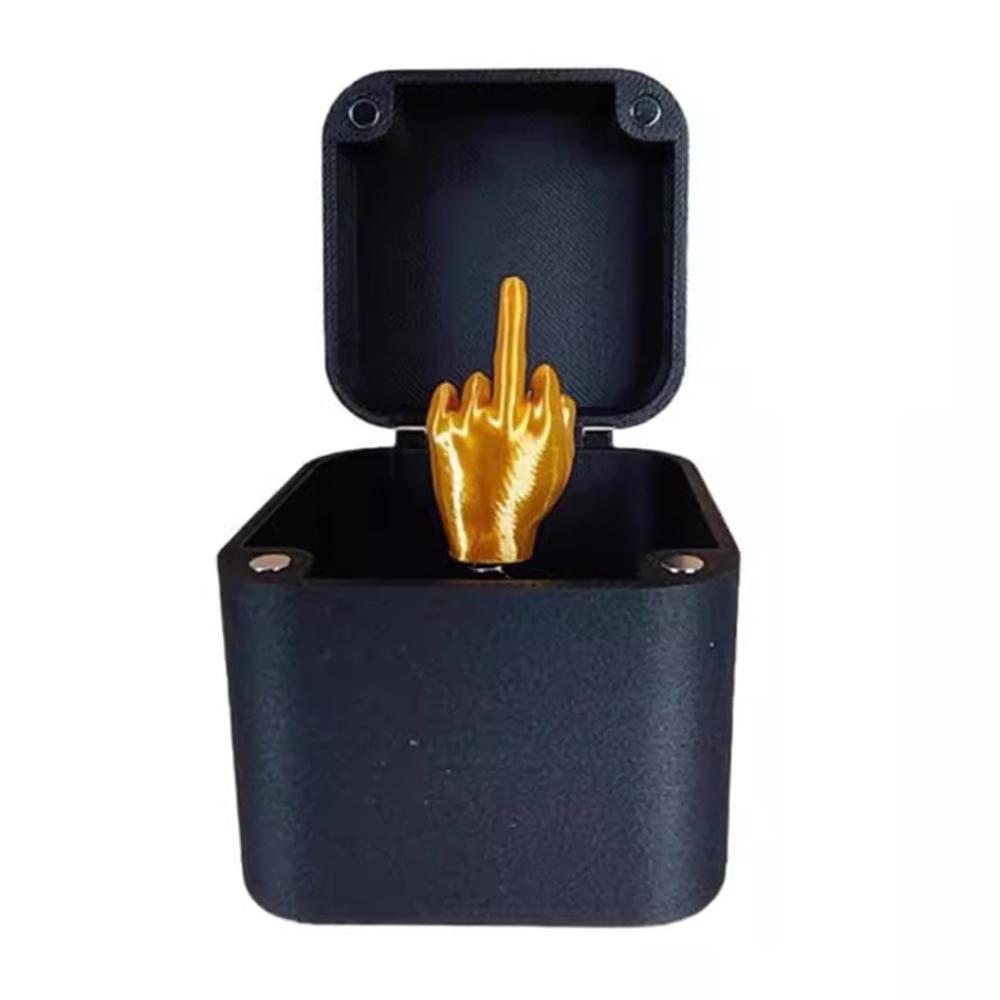 Подарочная коробка со средним пальцем, рождественский интересный розыгрыш, подарок для офисного стола, украшения дома, подарки, украшения, игрушки для детей