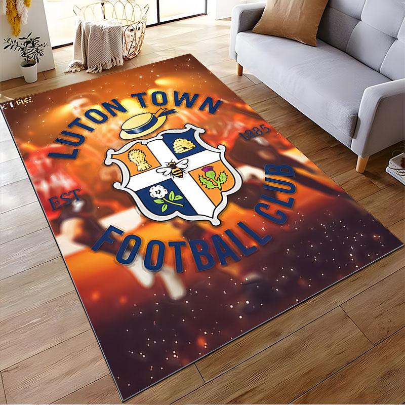 Luton Town FC Crest Carpet suitable as a non-slip mat for the living room or bedroom sofa