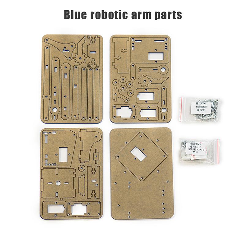 4 Dof Разборка Акриловая Механическая Рука Робот Манипулятор Коготь Для Изготовителя Обучающий Набор Для Сделай Сам
