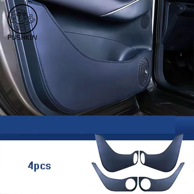 עבור Geely EX5 Proton Emas 7 EV 2026 דלת רכב עור נגד בעיטות פד הגנה ראשי נהג נוסע סרט נגד בעיטות אביזרי הגנה