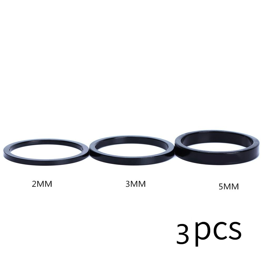 3pcs Raise Handlebar Bike Fork Washer Aluminum Alloy Handlebar Raise Ring Headset Spacers Cycling