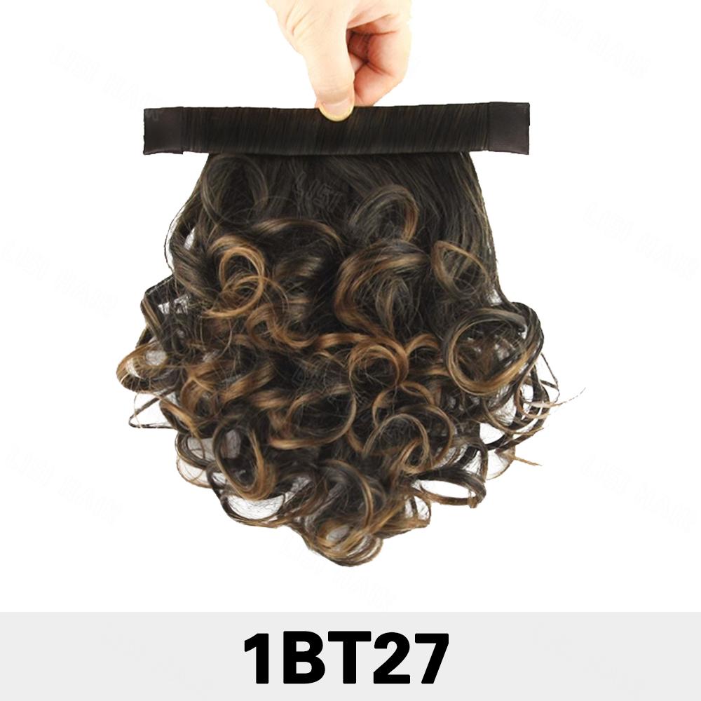 MISS WIG Синтетические короткие кудрявые волнистые накладные хвосты на заколках, окружающие хвост, для ношения женщинами