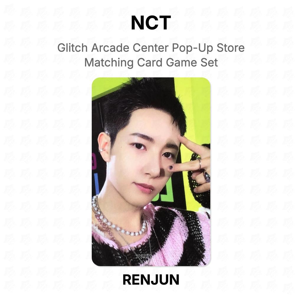 NCT Pop-up магазин Glitch Arcade Center Набор карточных игр для сопоставления Официальная фотокарточка