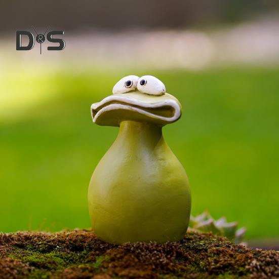 Фигурка лягушки с большим ртом, украшение из смолы, семейная лягушка, водонепроницаемая мультяшная садовая статуэтка лягушки для наружного внутреннего декора