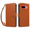 For Google Pixel 9a Case RFID Blocking Leather Wallet Flip Phone Cover with Wrist Strap