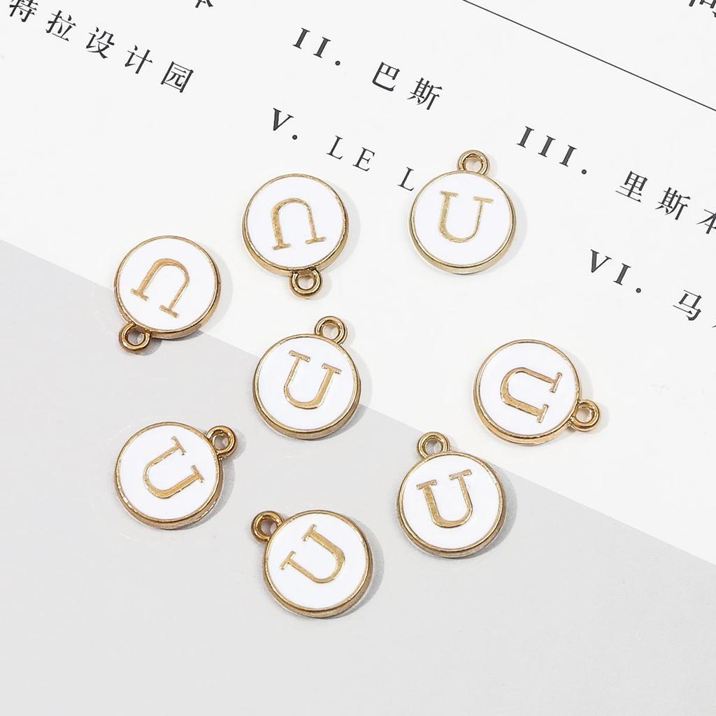 10 шт., металлическая эмаль, английские буквы, подвески, подвеска для самостоятельного изготовления ювелирных изделий, ожерелье, браслет, аксессуары
