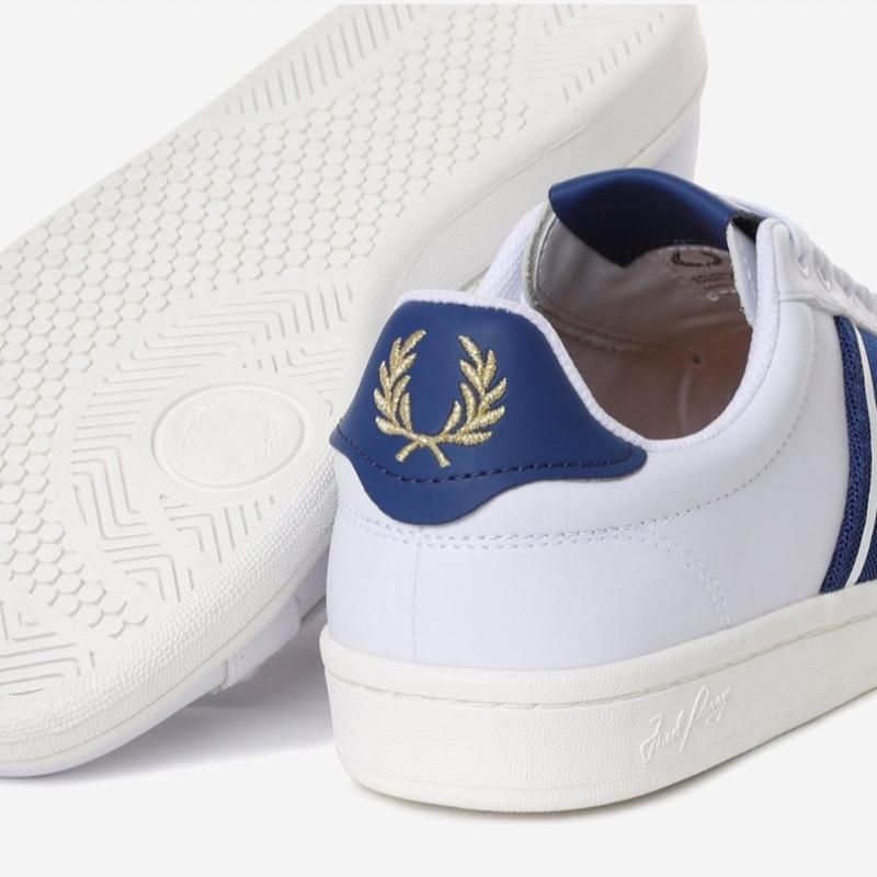 Fred Perry White Leather Sneakers B721