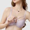 Французское Сексуальное Кружево Большой Бюстгальтер Маленькое Нижнее Белье Женский Пуш-ап Предотвращающий Провисание Дышащий Тонкий Бюстгальтер