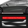 Для Tesla Model3/Y 2017-2022 защитная пленка для передней двери и задней двери, невидимая автомобильная одежда, украшение из пленки ТПУ, специальные аксессуары