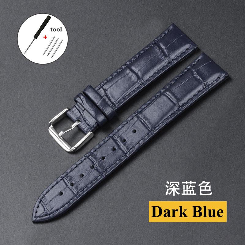 Ремешок из натуральной коровьей кожи для Seiko для Tissot Мужской и женский универсальный ремешок для часов 12 13 14 15 16 17 18 19 20 21 22 24 мм