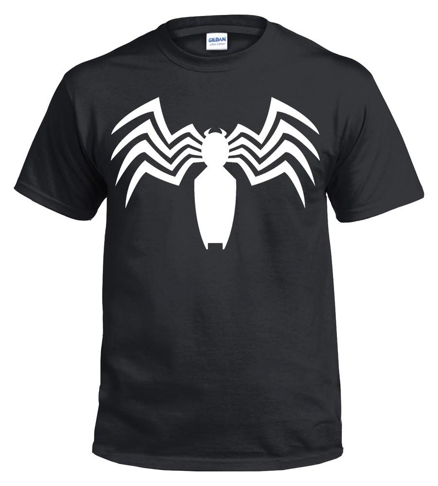 Футболка VENOM SPIDER Человек-паук Игры Marvel DC Дэдпул Топ для спортзала Рождественский подарок Принт