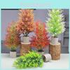 Piceaneoveitchii Artificial Mast With Green Plants For Indoor Decor Garden