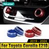 Для Toyota Corolla E210 2019-2024 2024 2024 2024 гибрид 2 шт алюминиевый автомобильный кондиционер климат-контроль переключатель ручка кнопка кольцо отделка крышка