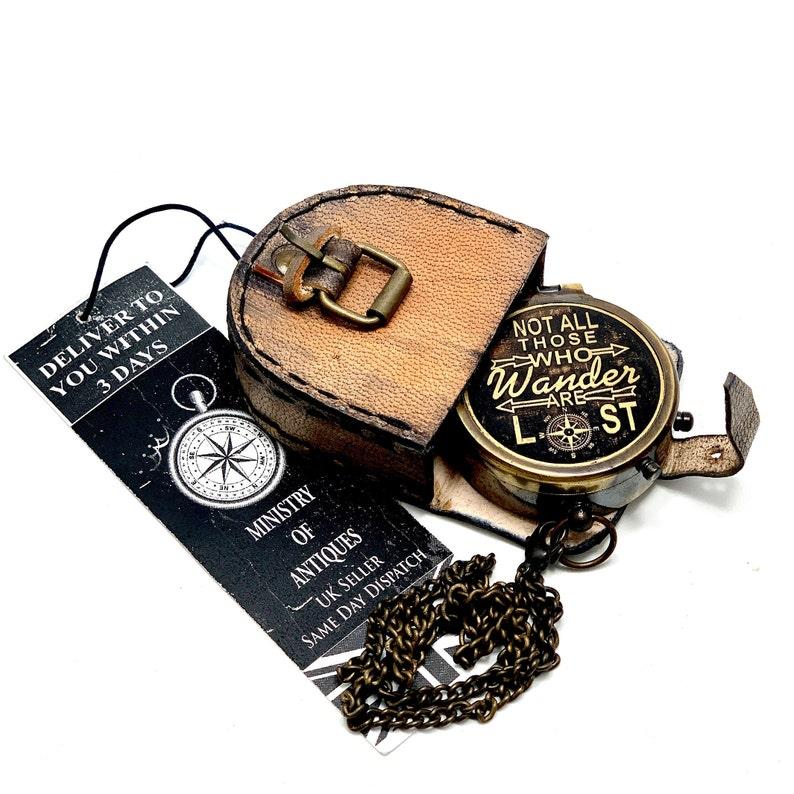 Pocket Compass Brass Nautical Compass, Handmade Compass, Christmas Gift, Gift for Husband, Gift for Her, Wedding Gift