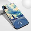 Для iPhone 14 13 12 11 Pro Max чехол стеклянная задняя крышка Road View Iphone Xr чехол Funda для iPhone 6 6s 7 8 14 Plus X Xs Max Xr Se