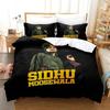 Постельное белье Sidhu Moosewala Rip с 3D-печатью, подходит для спальни, комплект с пододеяльником и наволочками, детский домашний текстиль