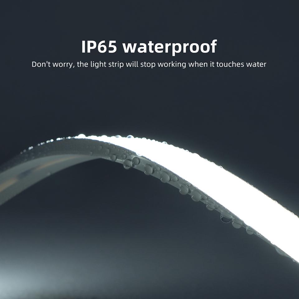 24 В COB светодиодная лента неоновый свет 320 светодиодов/м сенсорный сенсорный переключатель с регулируемой яркостью водонепроницаемая домашняя подсветка кухонное освещение 1 м 2 м 3 м 4 м 5 м