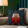 Подушка Чехол Игрушка Щелкунчик Солдат Короткий Плюш Принт Наволочка Квадратные Наволочки для Дивана Домашний Декор