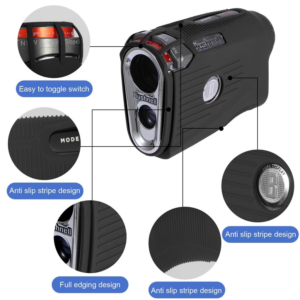 Силиконовый чехол JAWEGOLF, совместимый с дальномером Bushnell Pro X3 Golf (черный)