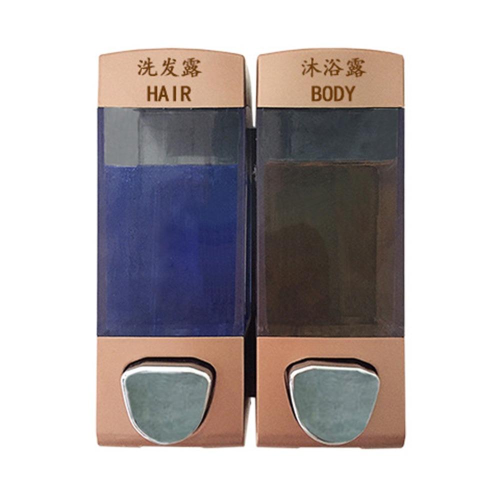 Manual Press Soap Liquid Dispenser 2in1 Shampoo Dispenser Bottle Simple Shower Gel Box Kitchen