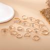 1Set Lady Bohemian style alloy zirconia ring set of jewelry pieces