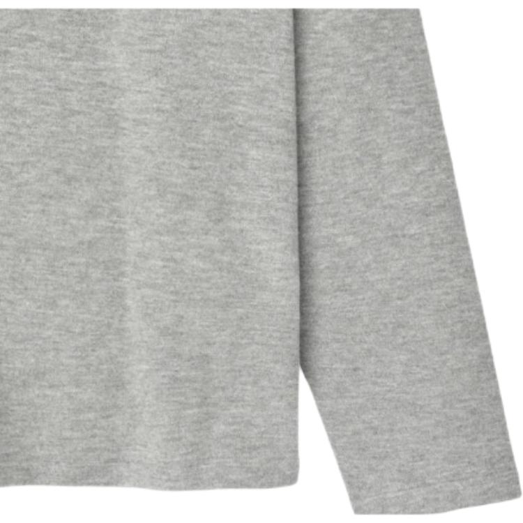 Fear of God Essentials Классическая вязаная футболка с длинным рукавом Бетонный меланж Женские топы Серый 192SP267802FW
