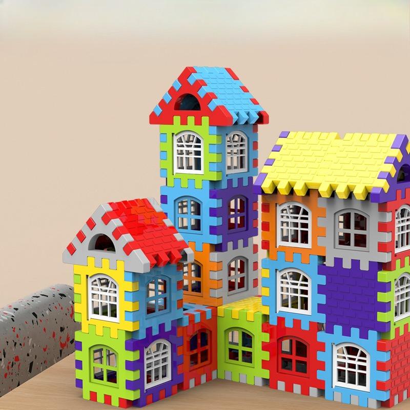 Large Particle Square Simulation Modeling House Building Block Assembly Toys Children'S Early Education Puzzle Teaching Gift Box