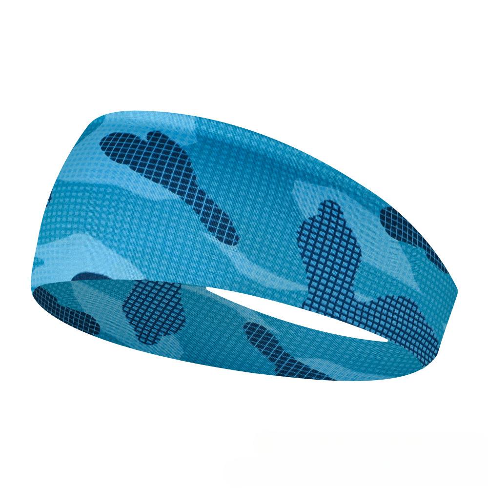 Sports Headband Men Women Printed Wide Sports Sweatband Stretch Elastic Fitness Gym Running Tennis Headwrap Yoga Hair Bands 1pc
