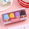 4Pieces/Boxes Kawaii Lollipop Sweety Ice Cream Student Stationery School Office Supplies Children Erasers For Kids Pencil Eraser