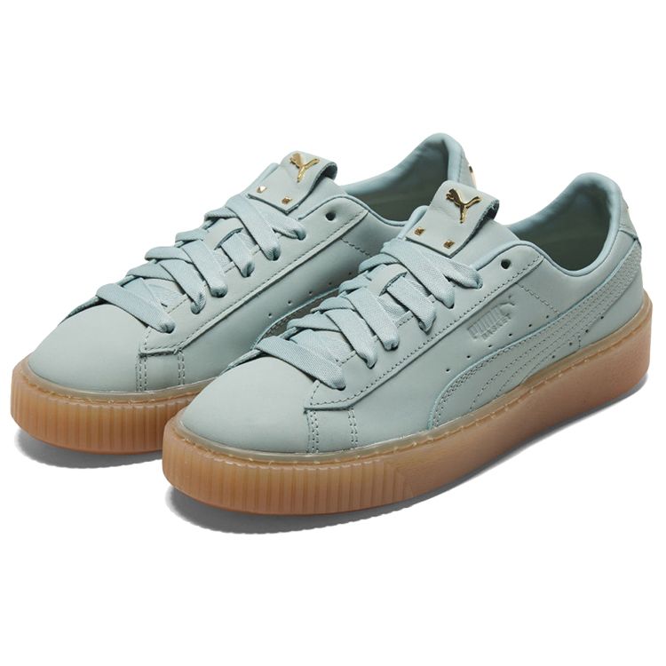 Puma Кроссовки на платформе Рианны с толстой подошвой, низкие, женские, бирюзовые 369921-02
