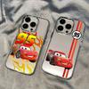 Чехол для телефона Cars L-Lightning M-McQueen для Samsung Galaxy S25 S24 S23 S22 S21 S20 Note20 FE Ultra Edge Plus 4G 5G Прозрачный