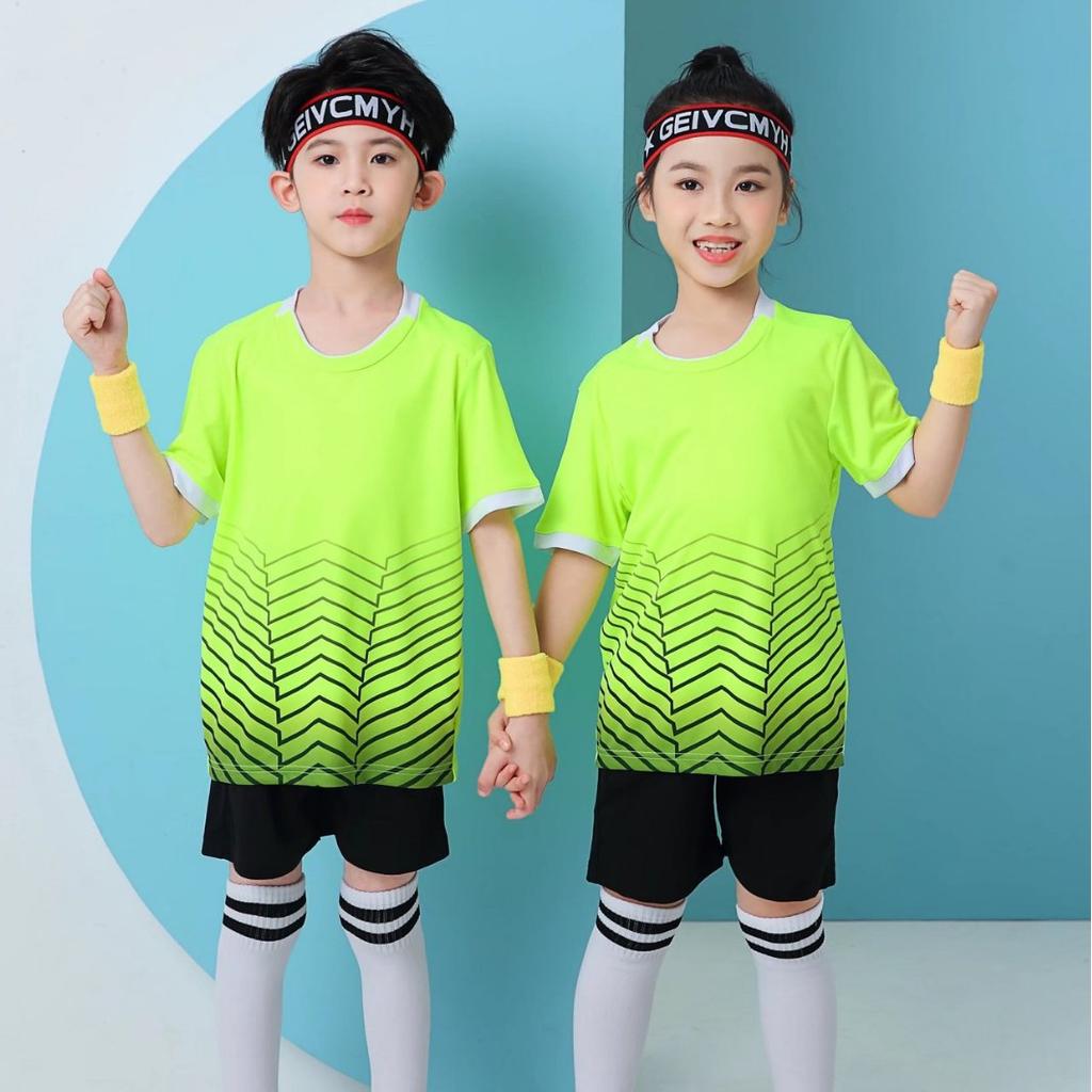 Children'S Football Jersey Light Board Set Adult Short-Sleeved Jersey Children'S Jersey Student Game Jersey Jersey Print Name