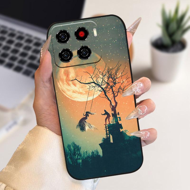 Чехол для ZTE Blade A56 Цветы Волк Мягкий Силиконовый Чехол для Телефона Для ZTE Blade A 56 TPU Ударопрочный Чехол BladeA56 4G Z2473 Fundas