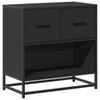 Nightstand Black 60x31x60 cm Wood Based Panel and Metal