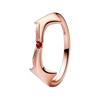 Pandora Artificial Crystal Rings Women's Rose Gold 182756C01