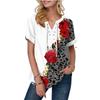 Женская мода повседневная летняя весна короткие рукава V-образный вырез блузки и рубашки